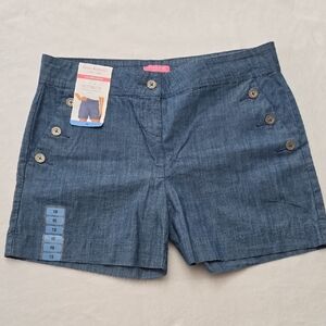 Isaac‎ Mizrahi 100% Cotton Tailored Shorts, Size 10 NWT